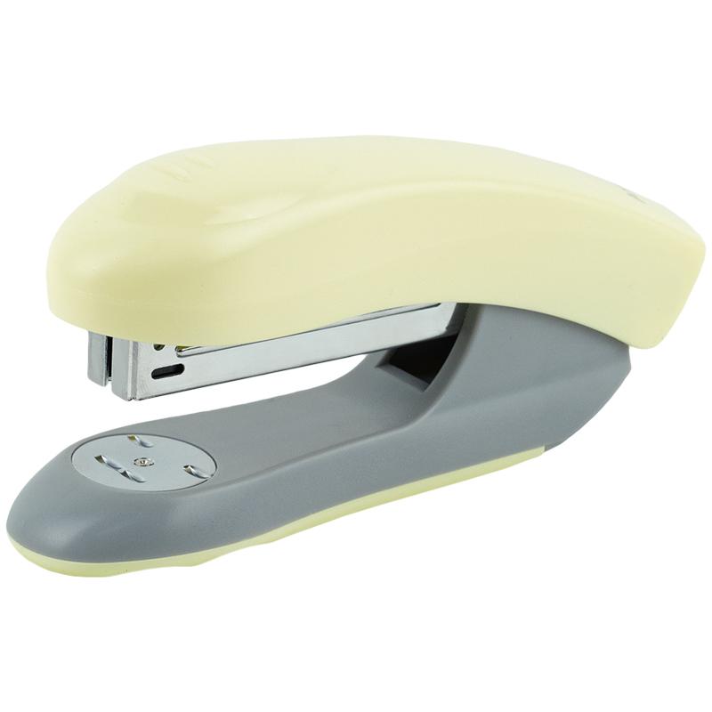 Степлер AXENT 4820-08-A Welle-2 Pastelini пластиковий, №24/6, 20 аркушів, жовтий